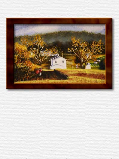 Red Barrow - Watercolor and Gouache